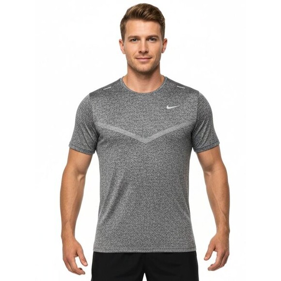 Nike Other - Nike Shirt DRI-FIT Rise 365 Short-Sleeve Running Mens Sz 2XL Gray Athleisure EUC